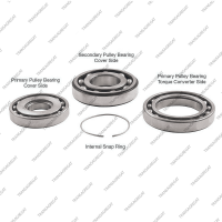 Комплект подшипников на шкивы (3шт., тип 1, шариковые, со  стопорным кольцом)*