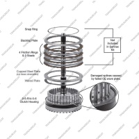 Проставка корпуса сцепления 4-5-6/3-5/Reverse (с пружинным диском, Gen 1/2)